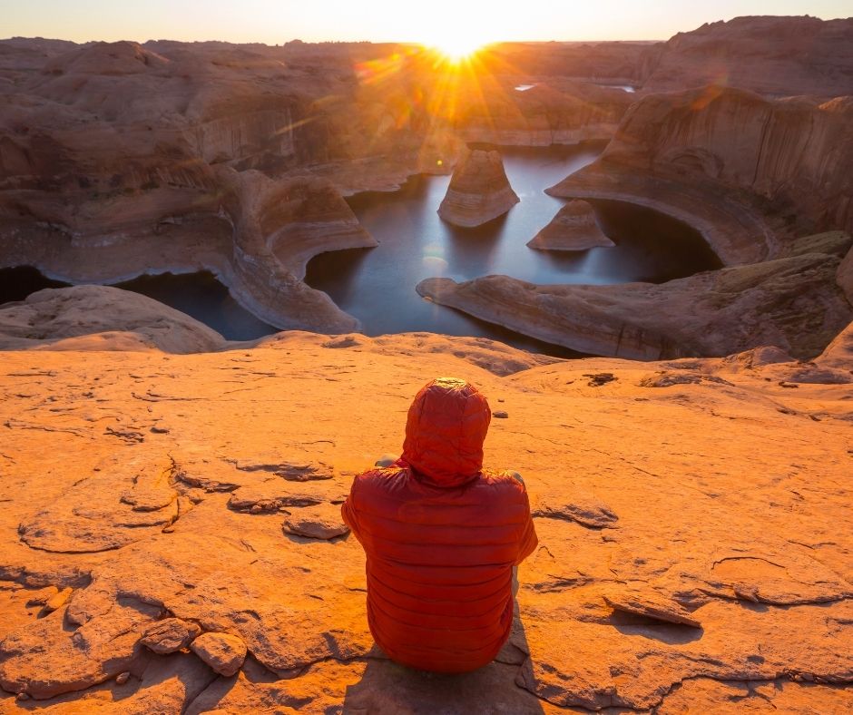 man sitting in Utah